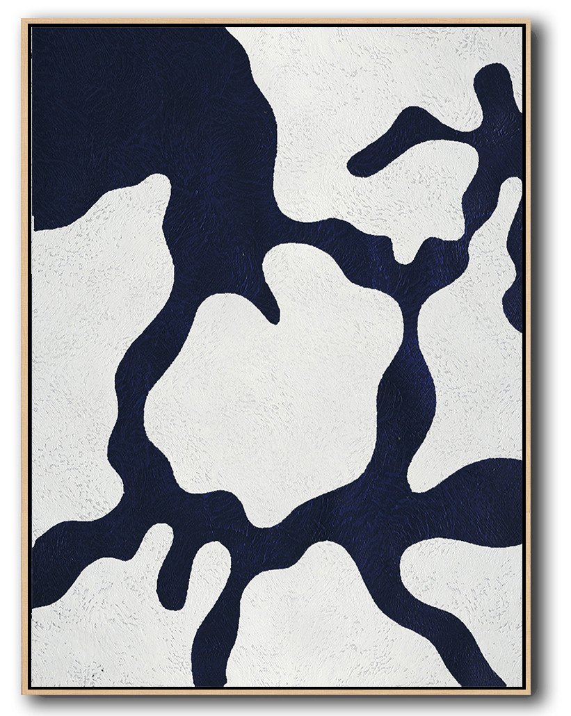 Navy Blue Minimal Art #NV109B